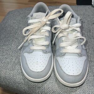 Nike Dunk Low "Pure Platinum/White/Wolf Grey" Grade School Boys' Shoe